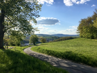 Blick auf Grevenbrück vom Kreuberg aus